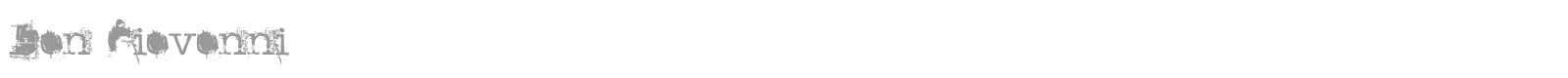 Don Giovonni font preview